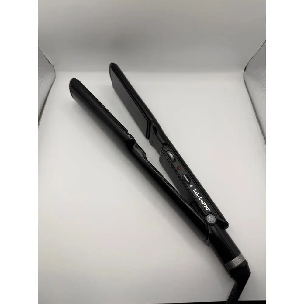 BabylissPRO Porcelain Ceramic Hair Straightening Iron Black